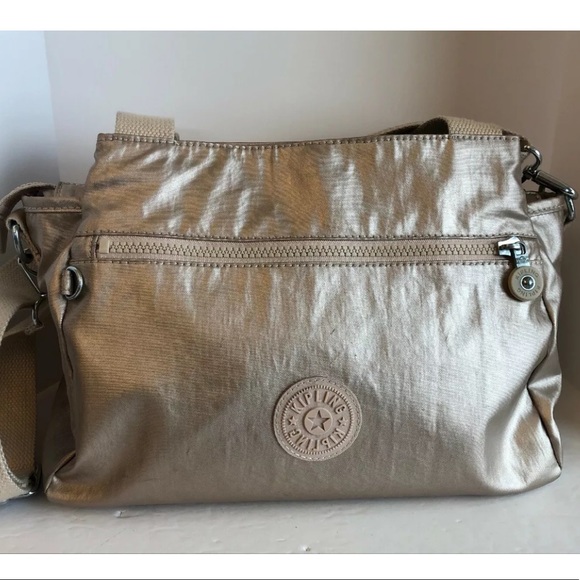 Kipling Carly gold metallic cross body bag medium - Picture 3 of 8